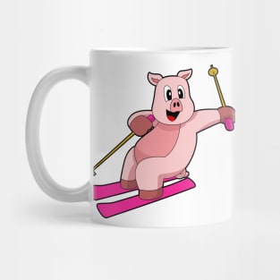 Pig Skier Ski Mug